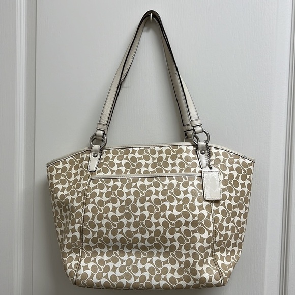 Coach Signature Leah Large Monogram Tote Bag - Picture 2 of 11